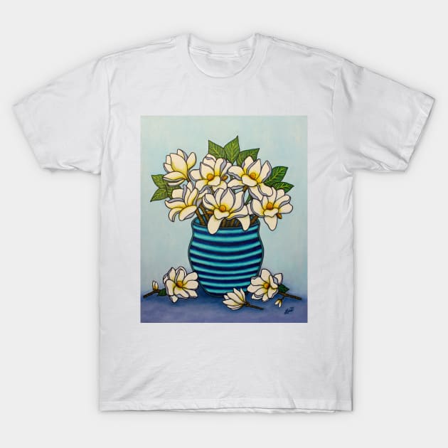 Magnolia Grandiflora, A Southern Charm T-Shirt by LisaLorenz